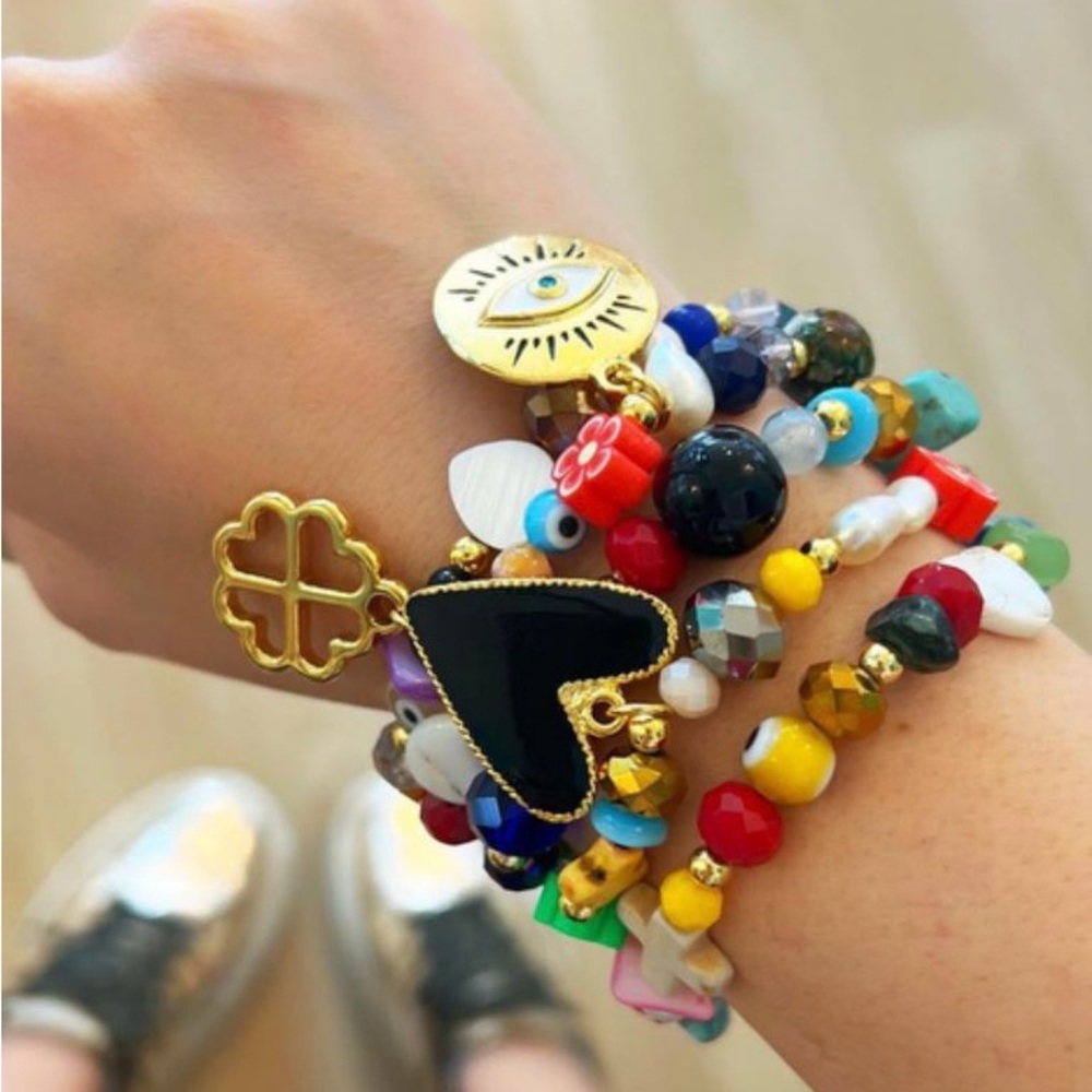 Colorful Beaded Bracelet Set